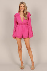 Bettina Playsuit - Fuchsia