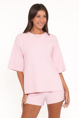 Belinda Short Set - Pale Pink