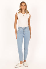 Dorian Frill Tank - Ivory