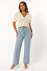 Ele Knit Top - Cream