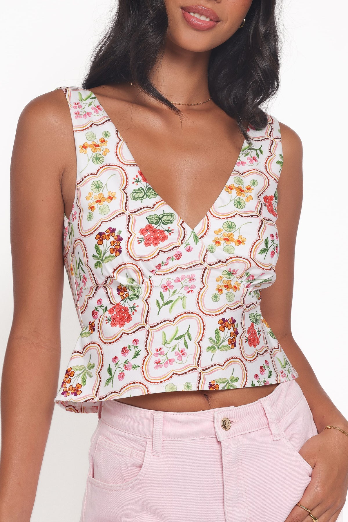 Evelyn Top - Ivory Wildflower