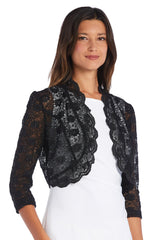 3/4 Sleeve Lace Jacket Bolero R&M Richards 3158M